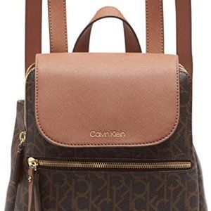 Calvin Klein Elaine Signature Flap Backpack